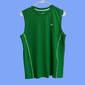 Athletech Green and White Activewear Top